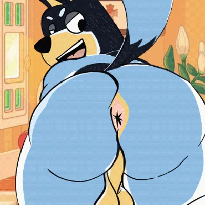 bandit heeler (bluey (series)) created by fibear