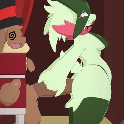 eevee (snappy snaz), flora (snappy snaz) (nintendo, pokemon) created by dengon