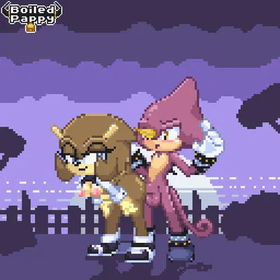 espio the chameleon, fan character (sega, sonic the hedgehog (series)) created by boiled pappy (artist)