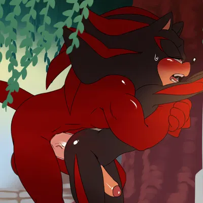 knuckles the echidna, shadow the hedgehog (sega, sonic the hedgehog (series)) created by krazyelf