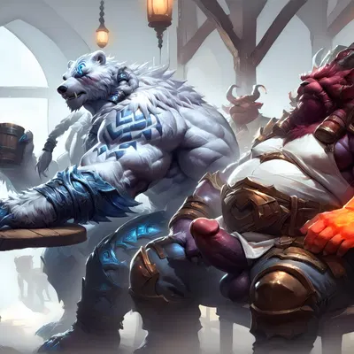 ornn (lol), volibear (lol) (league of legends, riot games) created by zeid (director)