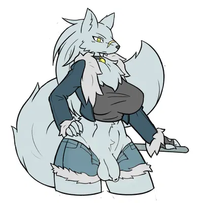 anthro, balls, bottomwear, breasts