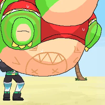 blu (bludoe), munch (tribal hunter) (tribal hunter) created by anzeray