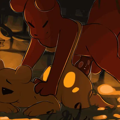 hunter (rain world) (rain world, videocult) created by doeboi