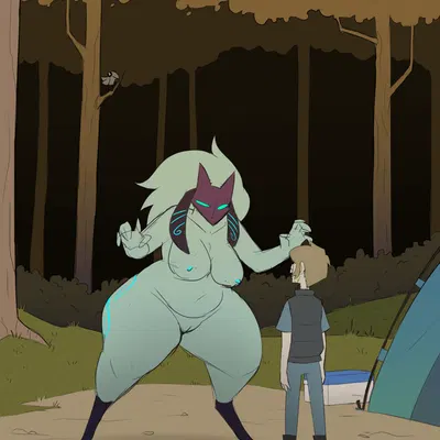 kindred (lol), lamb (lol) (league of legends, riot games) created by scaliecrocs