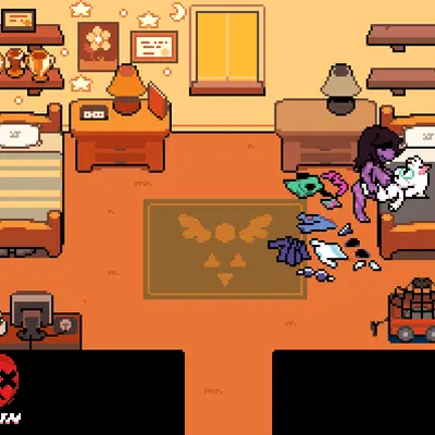 ralsei, susie (deltarune) (deltarune, undertale) created by mayin