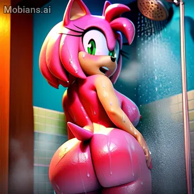 amy rose (sega, sonic the hedgehog (series)) created by mobians.ai