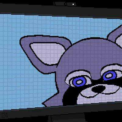 rambley raccoon (indigo park) created by [in]vader