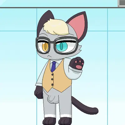 raymond (animal crossing) (animal crossing, nintendo) created by milkis2000