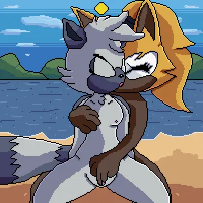 tangle the lemur, whisper the wolf (idw publishing, sega) created by lawealewd