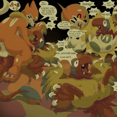 aerial explorer archen, marine explorer buizel (nintendo, pokemon) created by qrnrr