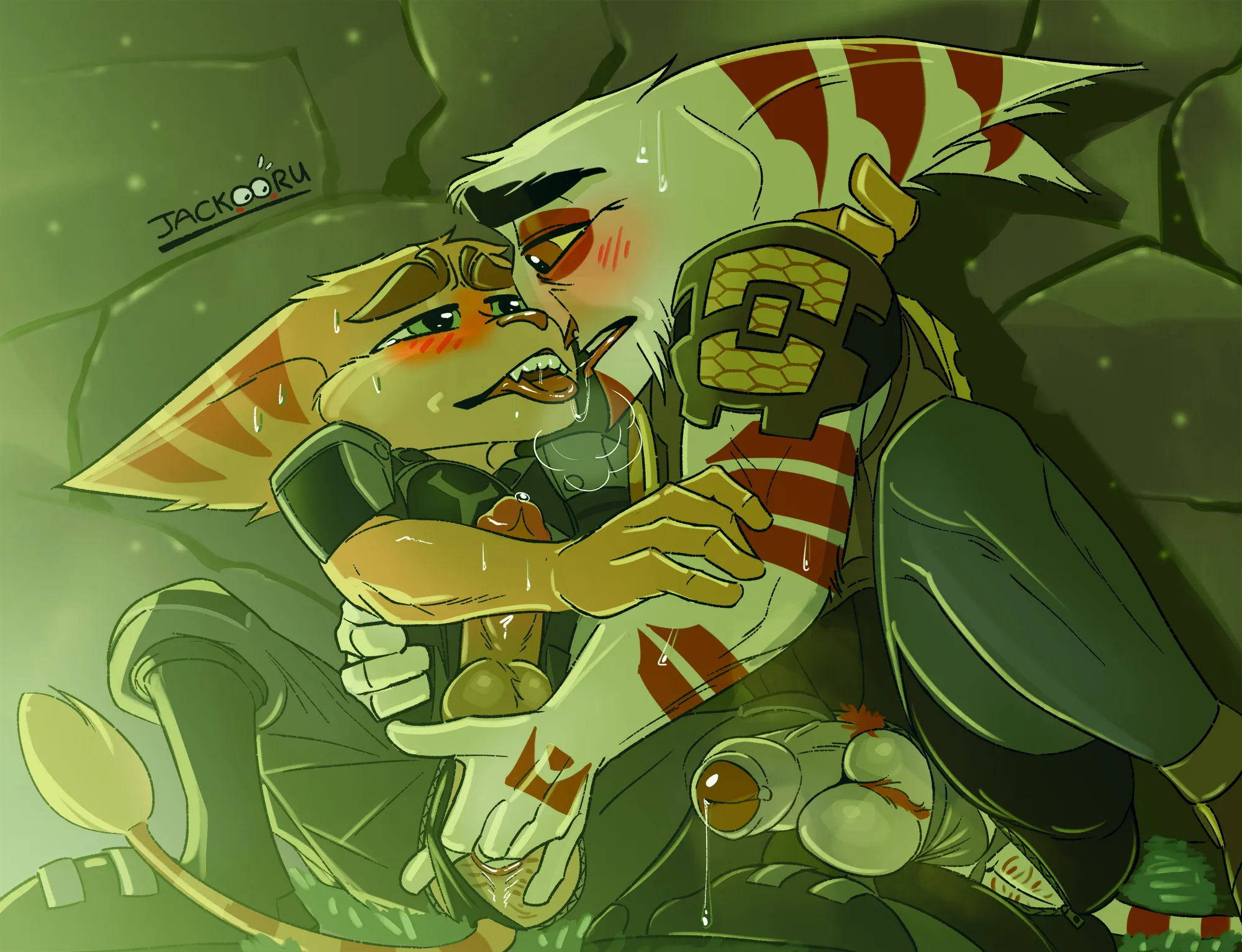 alister azimuth, ratchet (ratchet and clank) (ratchet and clank, sony corporation) created by jackiry