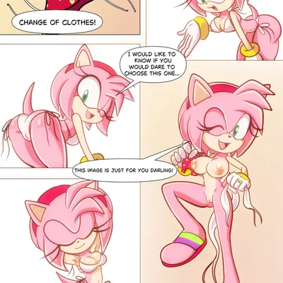 amy rose (sega, sonic the hedgehog (series)) created by demichan