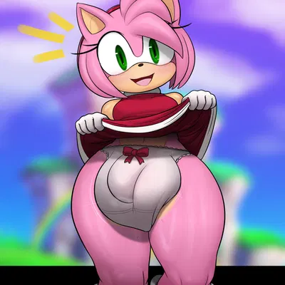 amy rose (sega, sonic the hedgehog (series)) created by plundered