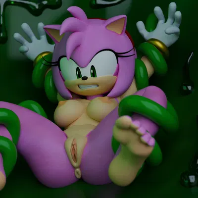 amy rose (sega, sonic the hedgehog (series)) created by twintails3d