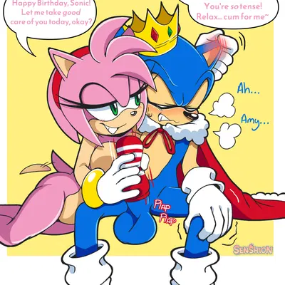 amy rose, sonic the hedgehog (sega, sonic the hedgehog (series)) created by senshion