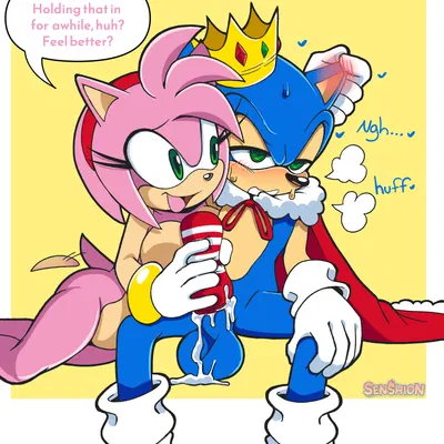 amy rose, sonic the hedgehog (sega, sonic the hedgehog (series)) created by senshion