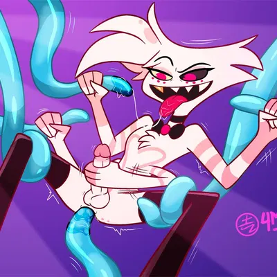 angel dust (hazbin hotel, hellaverse) created by 4mltp