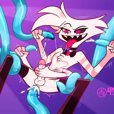 angel dust (hazbin hotel, hellaverse) created by 4mltp