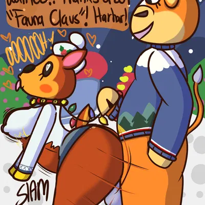 angus (animal crossing), fauna (animal crossing) (animal crossing, nintendo) created by klutzatdusk