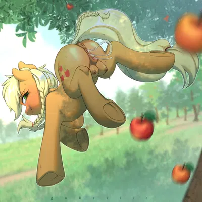applejack (mlp) (friendship is magic, hasbro) created by gabrilis
