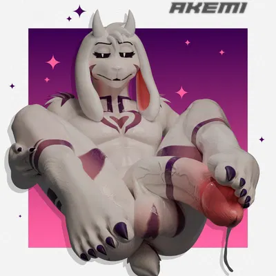 asriel dreemurr (god form) (undertale, undertale (series)) created by melongoat3d
