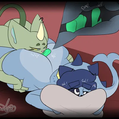 azul (eocvevo), gaz (gazaster) (nintendo, pokemon) created by gazaster