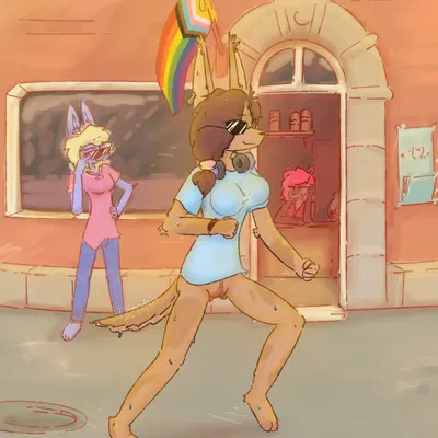 background character, cassandra (funkybun), jullet (djannetur) (lgbt pride month) created by djannetur