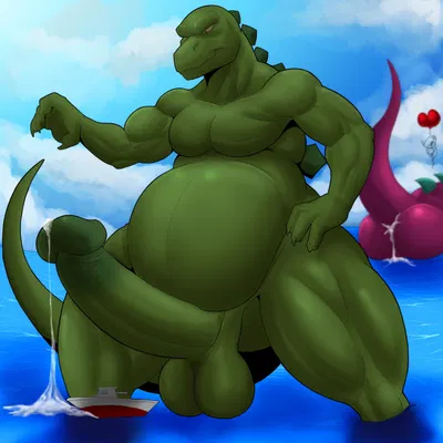 background character, godzilla, godzilla (hanna-barbera) (godzilla (series), hanna-barbera) created by unknownwolf