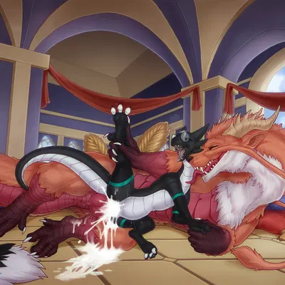 bastiel (character), draixen (scaledfox) (mythology) created by dirtyfox911911