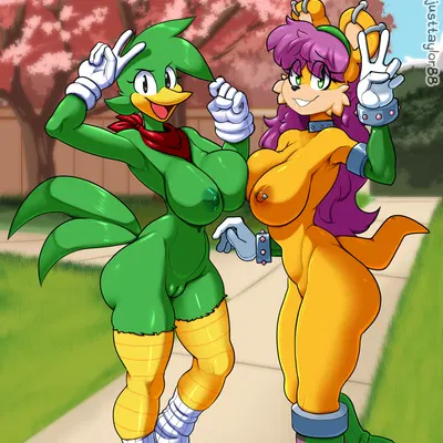 bean the dynamite, mina mongoose (archie comics, sega) created by justtaylor