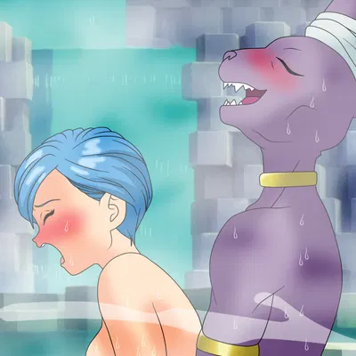 beerus, bulma (dragon ball, dragon ball super) created by setthh98