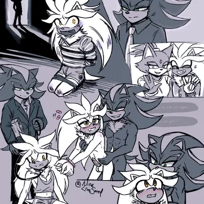 blaze the cat, mephiles the dark, silver the hedgehog (sega, sonic the hedgehog (series)) created by ninelivesaved