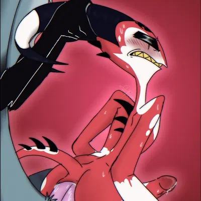 blitzo (helluva boss), stolas (helluva boss) (hellaverse, helluva boss) created by kkcq20yk0db5mak