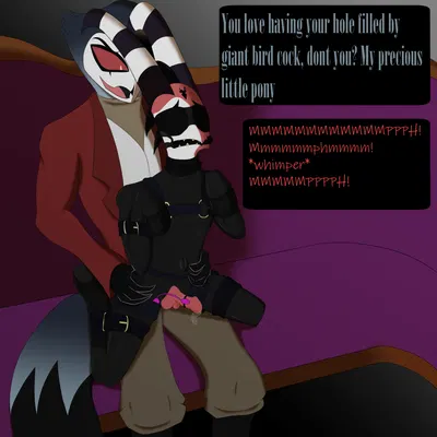 blitzo (helluva boss), stolas (helluva boss) (hellaverse, helluva boss) created by reachahighernoon