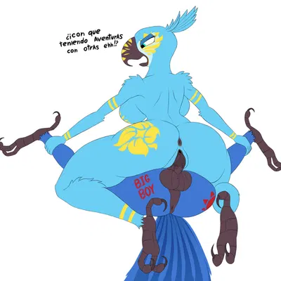 blu (rio), jewel (rio) (blue sky studios, carnival (holiday)) created by thelordjoshua1