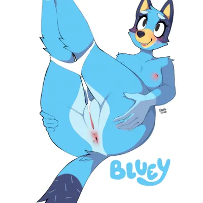bluey heeler (bluey (series)) created by marblesoda