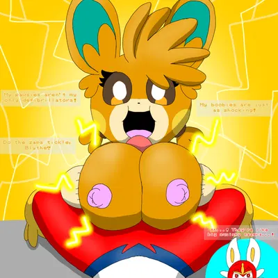 blythe the cinderace, tangerie the pawmot (nintendo, pokemon) created by monterrioashmore