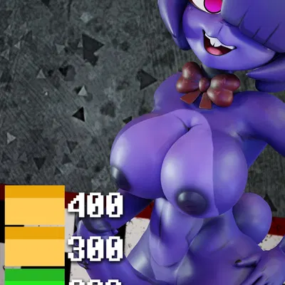 bonfie (cryptiacurves), bonnie (fnaf) (five nights at freddy's, fredina's nightclub) created by codabun