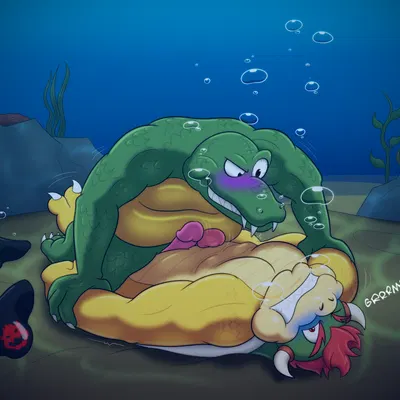 bowser, king k. rool (donkey kong (series), mario bros) created by ricowolfdog