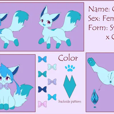 chrome (sylvceon) (nintendo, pokemon) created by kryztar