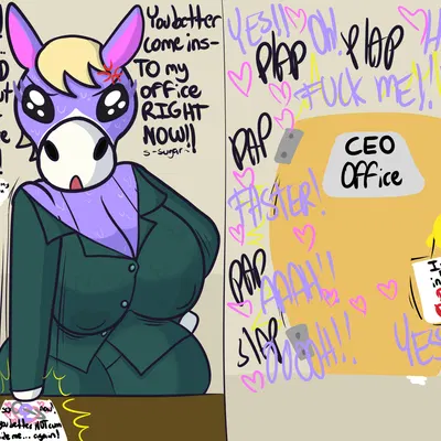 cleo (animal crossing), raymond (animal crossing) (animal crossing, nintendo) created by klutzatdusk