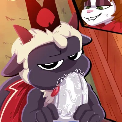 cody (doxcy), lamb (cult of the lamb), red crown (cult of the lamb) (cult of the lamb, massive monster (studio)) created by kiffy (artist)