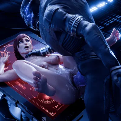 commander shepard, female shepard, saren arterius (bioware, electronic arts) created by seurat