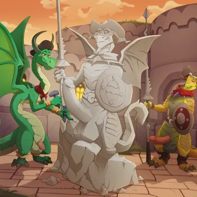 conan (spyro), nils (spyro), rescued dragons (spyro) (activision, mythology) created by xnirox
