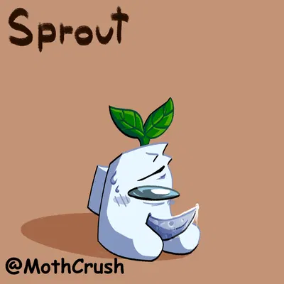 crewmate (among us), sprout (mothcrush) (among us, innersloth) created by mothcrush