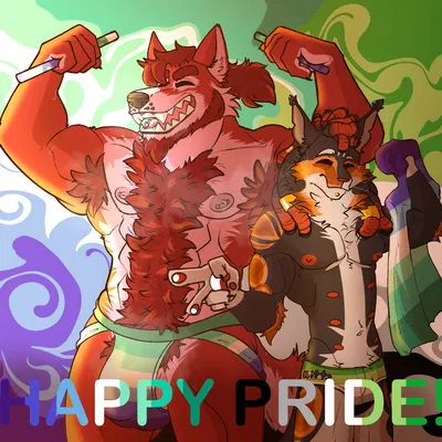 crimson the werewolf, iker buck (lgbt pride month, mythology) created by ikerbuck