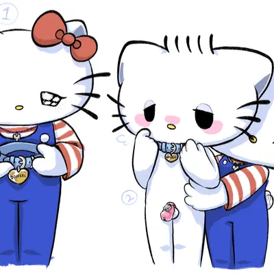 dear daniel, hello kitty (character) (hello kitty (series), sanrio) created by touboutenshi