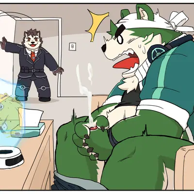 dog operator, mokdai, moritaka (tas) (lifewonders, live a hero) created by vist har