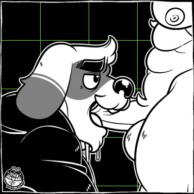 dogamy, doggo (undertale) (undertale, undertale (series)) created by ursa-m1nor